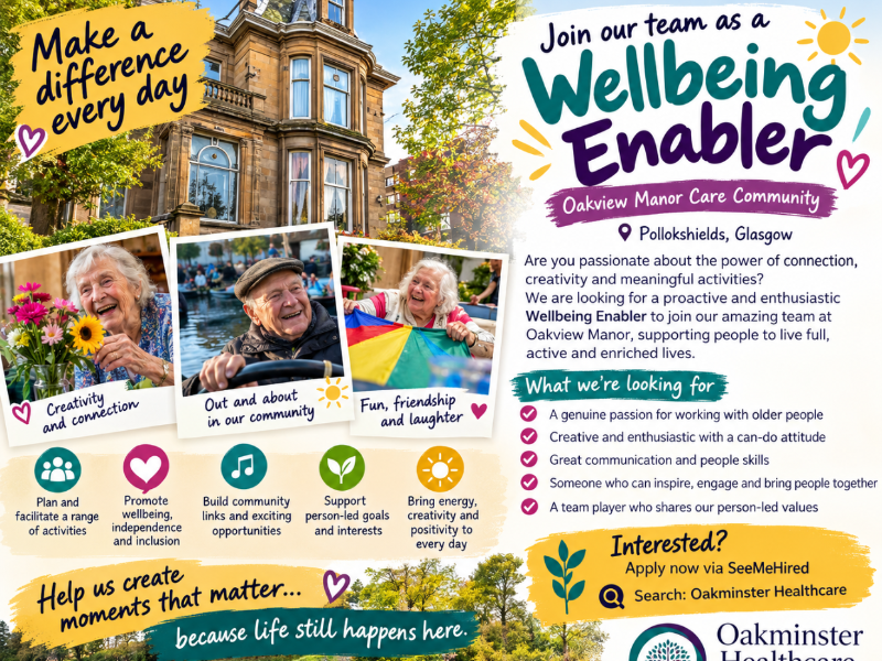 Wellbeing Enabler / Activities Coordinator